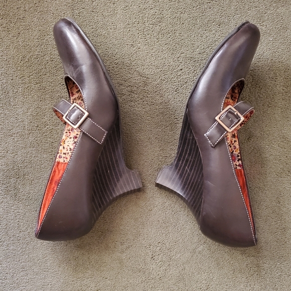 Rampage Maryjane Wedge Heels - Picture 5 of 5